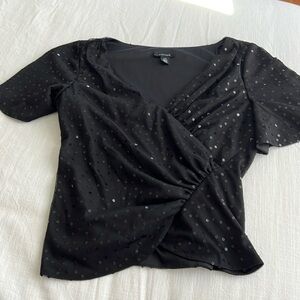 Black‎ Sequin Dress Blouse